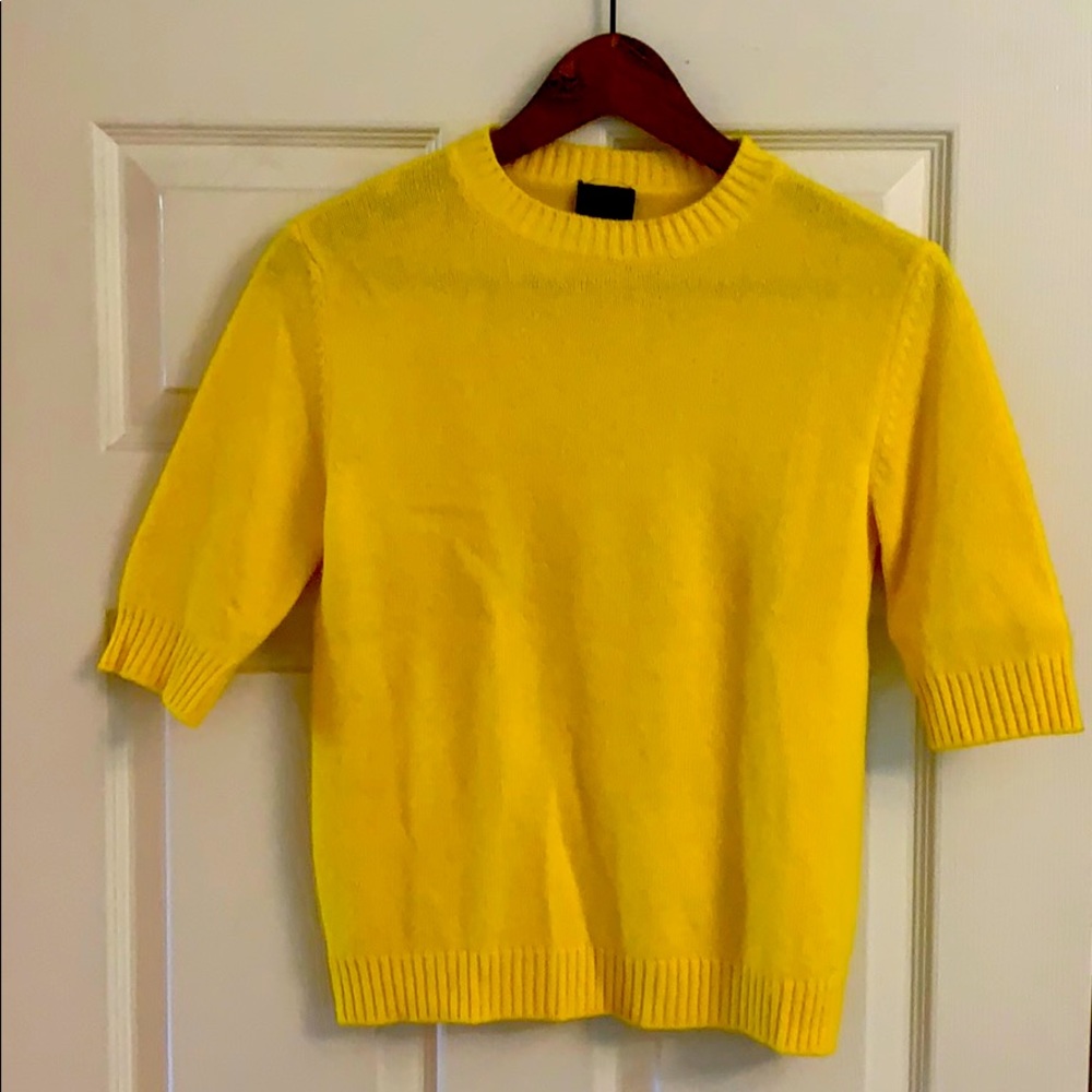 D&G yellow crop sweaters